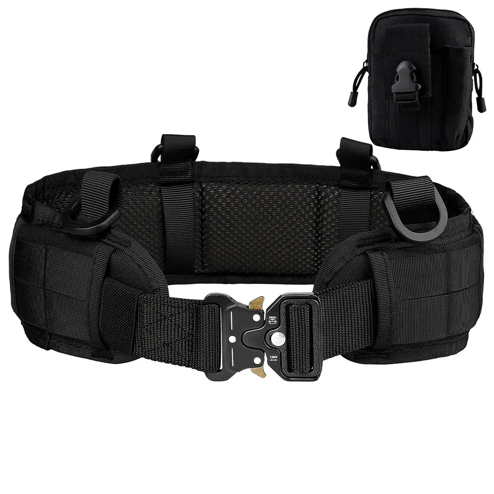 Tactical Padded Belt Airsoft CS Combat Molle Airsoft Belts Tactical Vest Duty Paintball Waist Belt War Game Hunting Accessories