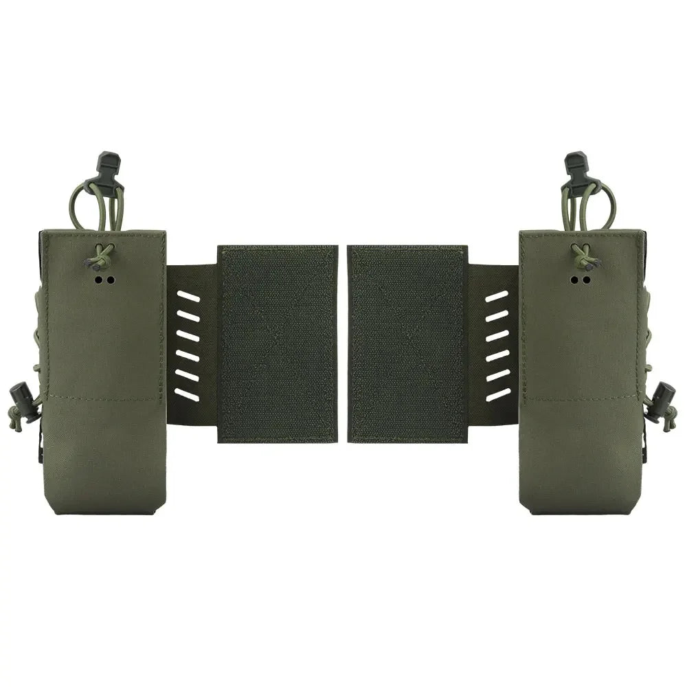 2pcs Tactical Radio Pouch Holster Compatible with AN/PRC 148 152 163 and Similar Size Radio Equipment Molle System Accessories