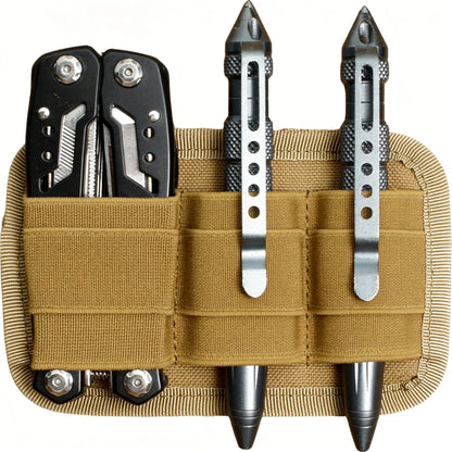 Tactical Hook Loop Panel Pouch EDC Inner Separation Holder Modular Organizer Insert Bag Panel Pen Flashlight Holder Organizer