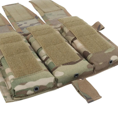 AVS Detachable MBAV Tactical Vest Triple Magazine Pocket Flap Front Bag M4 556 Mag Pouch  Plate Carrier Airsoft Accessories