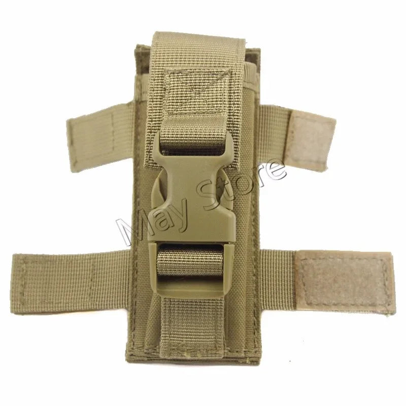 Tactical Single Magazine Pouch Holster 9mm Mag Bag Knife Flashlight Sheath Pouch With Belt Clip Hunting Accessories Pack