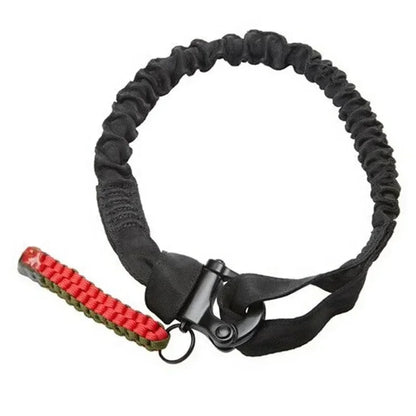 2025 Quick Release Safety Rifle Sling Lanyard Strap Rope Line Climbing Protect Sling for Outdoor Hunting Nylon Rope Bungee Strap