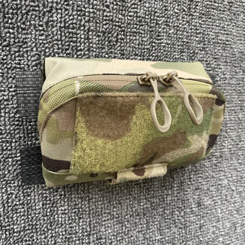 Tactical Admin Bag Vest Chest Hanging Expansion Molle Panel Map Pouch Multicam Attachment Sundry Bag