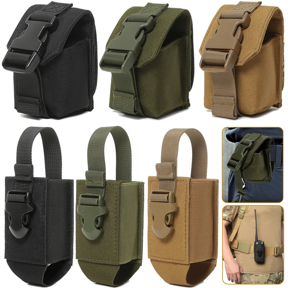Tactical Molle Grenade Pouch Single Frag Grenade Flash Bag EDC Tool Bags Magazine Pouch for Hunting Shooting Airsoft Equipment