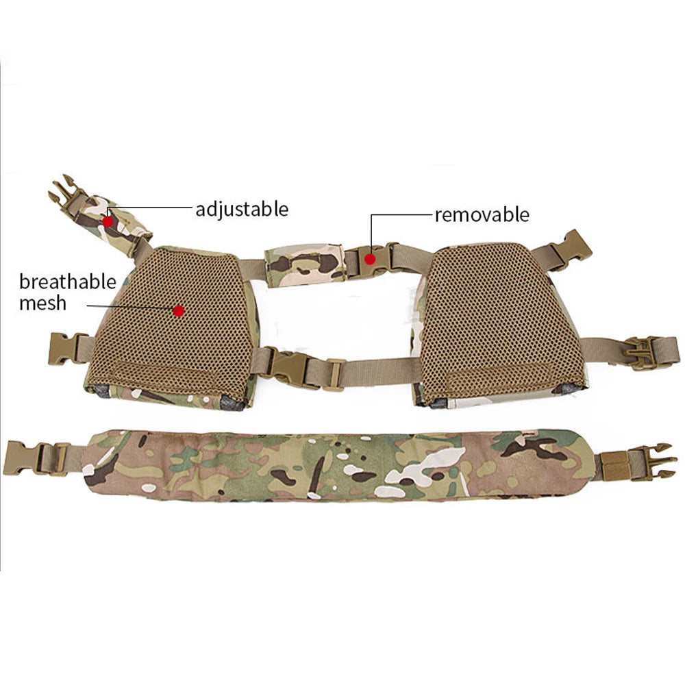 Tactical Kids Vest Waistband Set MOLLE Quick Release Hunting Airsoft CS Wargame Plate Carrier Children Vest Protective Gear