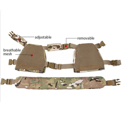 Tactical Kids Vest Waistband Set MOLLE Quick Release Hunting Airsoft CS Wargame Plate Carrier Children Vest Protective Gear