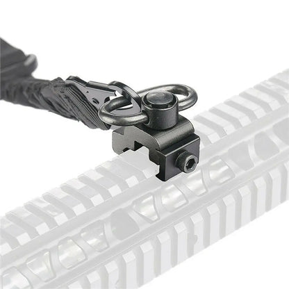 Tactical Two Point Sling-2 Picatinny QD Sling Swivel Mounts Adjustable Shoulder Strap for Rifles-Quick Release and Mounting Base