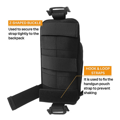 Tactical MOLLE Backpack Shoulder Strap Pouch - Multifunctional Compact EDC Organizer, Ideal for Outdoor Sports/Travel/Hunting