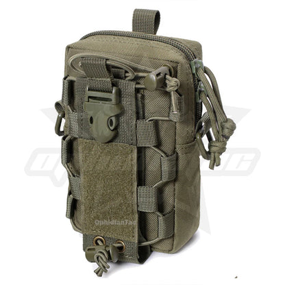 Molle system water bottle bag outdoor sports mobile phone holder camping hiking organizer waist bag