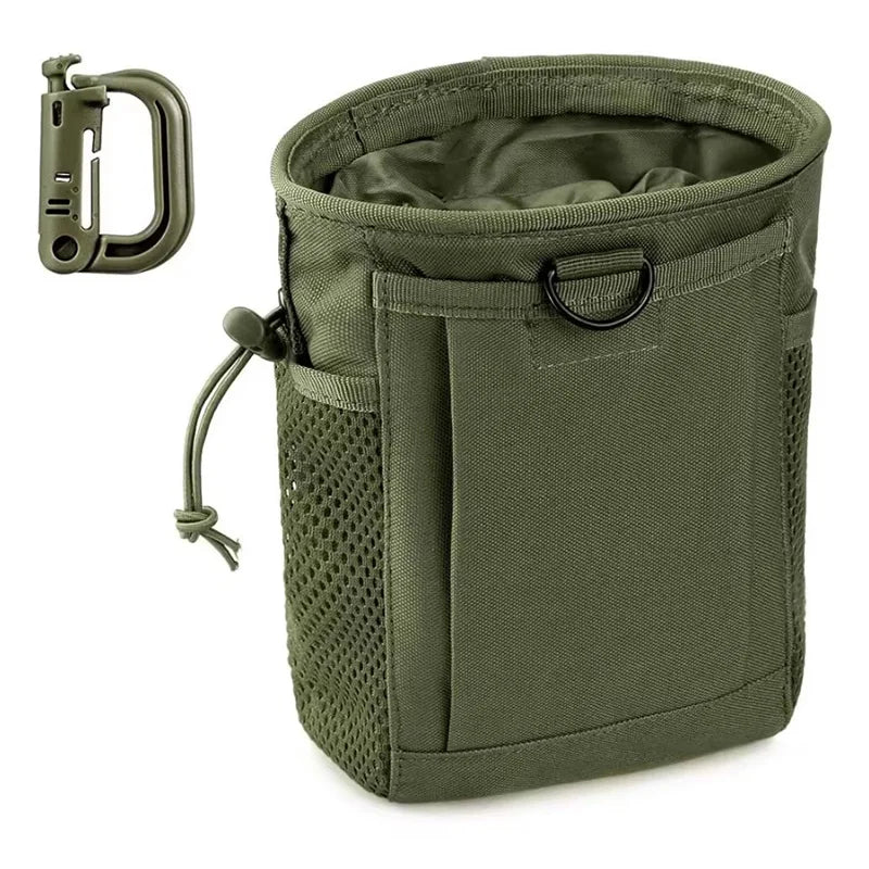 OPHIDIANTAC Molle Dump Pouch,Hunting Magazine Recovery Pouch Drastring Ammo Bag Belt Waist Fanny Pack Adjustable Holster Bag