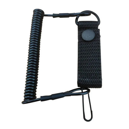 Molle Airsoft coil handgun spring sling Anti-lost hunt elastic belt rope strap backpack bag tool lanyard gun pistol Accessories