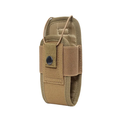 Tactical walkie talkie bag holder pocket portable accessory bag outdoor Oxford Molle wireless bag hunting sports waist bag walkie talkie leather case