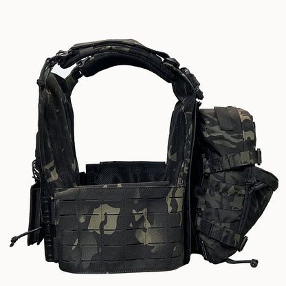ZH02 EMERSONGEARS Nylon Combat suit laser cutting vest with 5.56 hydration backpack with 2L triple magazine pouch Set