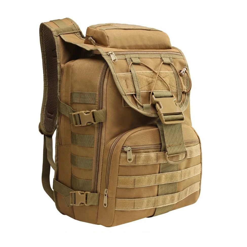 35L Hunting Rucksack for Men with MOLLE External System & Top Latch Closure, Durable Outdoor Backpack for Deer Elk Archery Survival Gear Storage