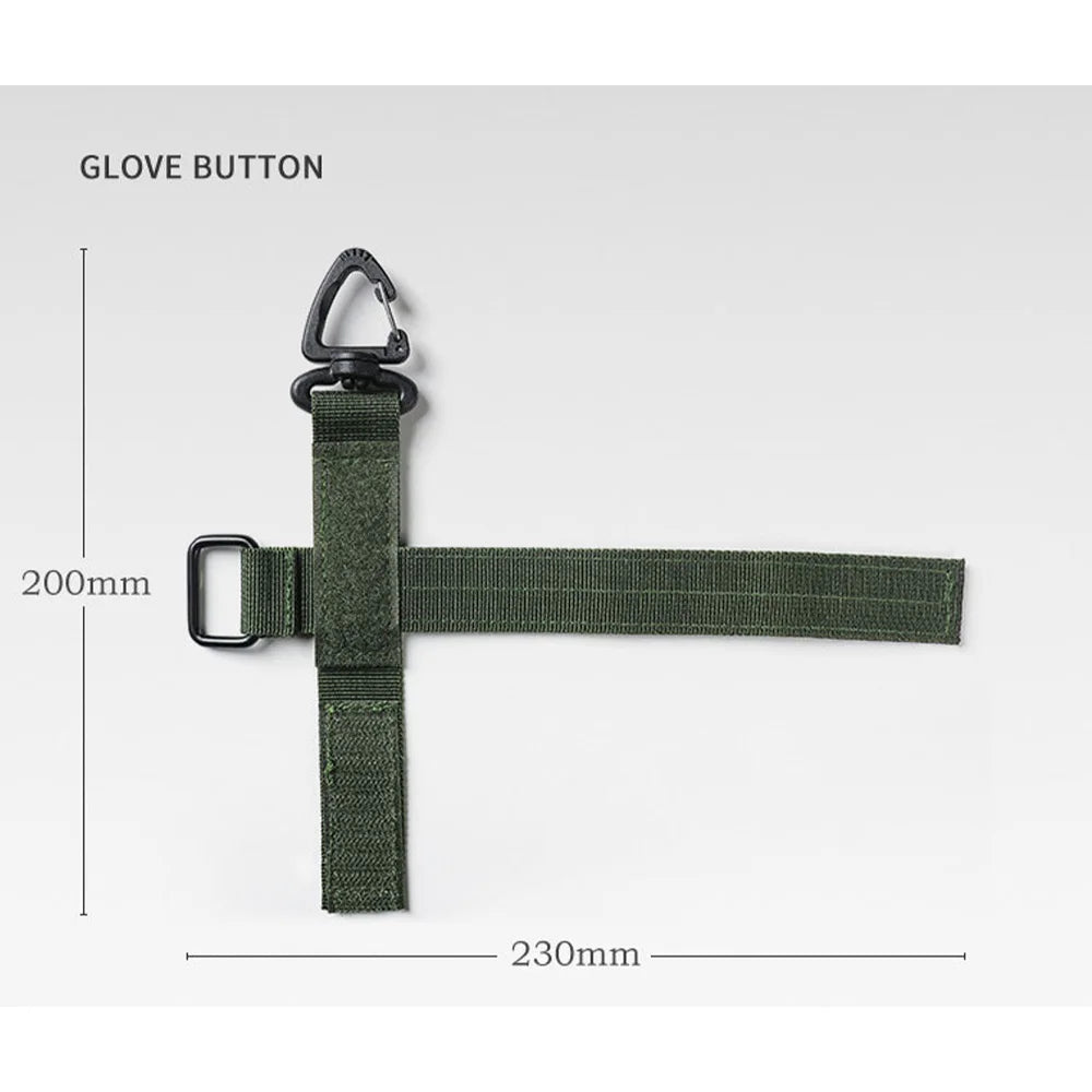 Molle Tactical Keychain Glove Holder Strap Nylon Gear Keeper for Outdoor Tools