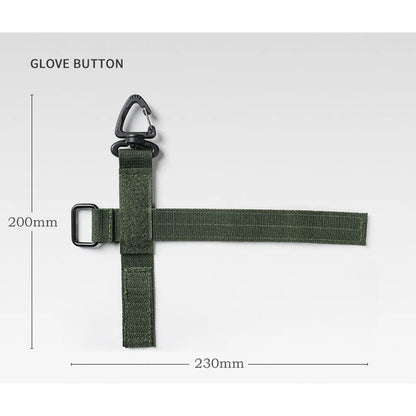 Molle Tactical Keychain Glove Holder Strap Nylon Gear Keeper for Outdoor Tools