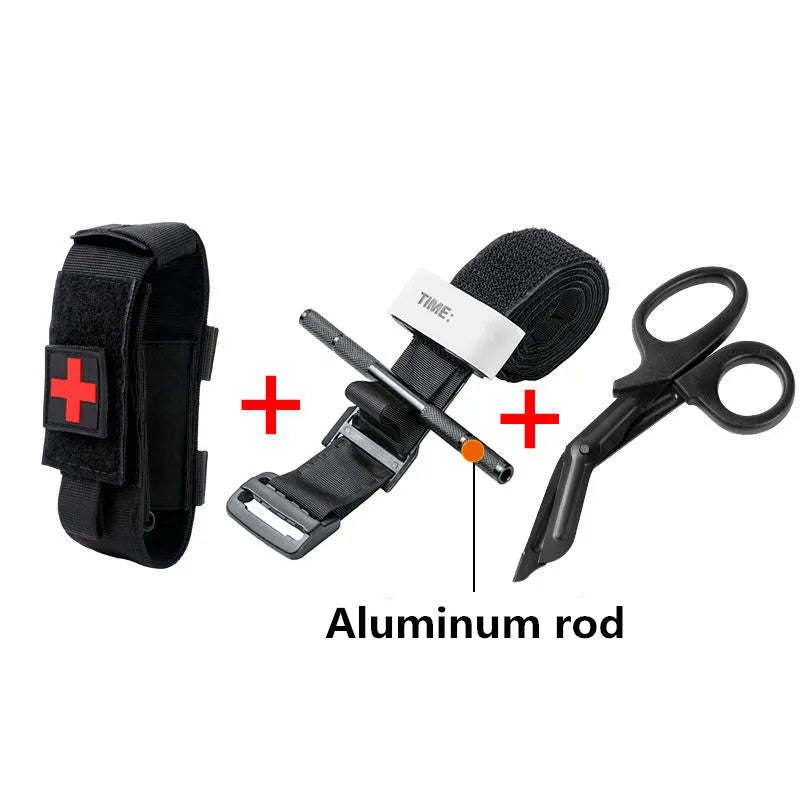 Tactical First Aid New Metal Aluminum Rod Tourniquet Survival Hemostasis Second Generation Upgrade Repeated Use Strengthen