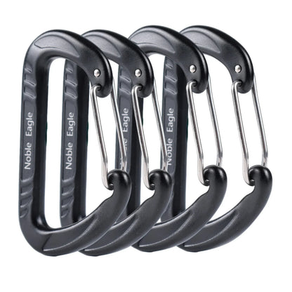 15kN Aluminum D Ring Carabiners Heavy-Duty Lightweight Outdoor Camping Hiking Gear Clips Buckle Set for Backpacking Equipment