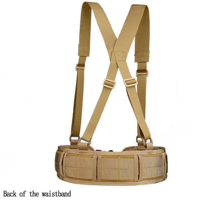 Outdoor Multifunctional Tactical Waistband Nylon Braided Belt Tactical Waistband Fishing Sling