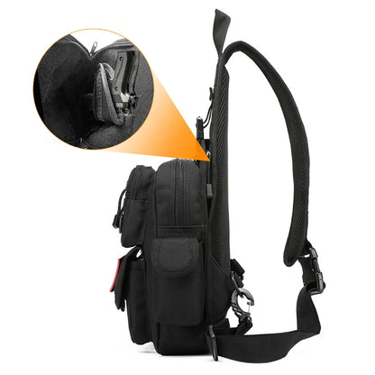 Concealed Carry Pistol Gun Bag Tactical Pistol Gun Storage Pouch Crossbody Bag Sling Backpack Shoulder Gun Holster Bag EDC Pouch