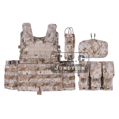 L LBT-6094 Men's AOR1 Color Tactical Combat Vest MOLLE Modular Plate Carrier with Pouches Tactical Vest for Men