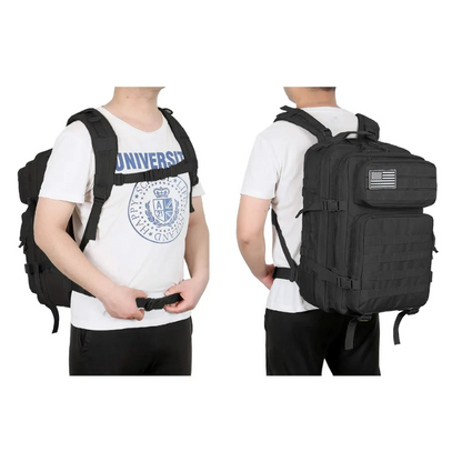 Tactical 45L Backpack Molle Assault Pack 3 Day Bug Out Bag for Hiking Camping Fitness Daily Work