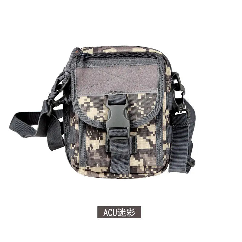 Tactical Waist Bag Molle System Outdoor Crossbody Sling Bag Oxford Cloth Multi-pocket Shoulder Pack for Hiking Camping Travel