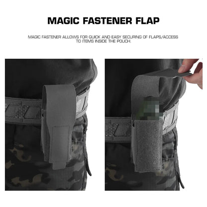 Tactical Grenade Pouch Single Flashbang Pouch Molle Tool Bag with Combat Belt Plate Carrier Airsoft Hunting Gear