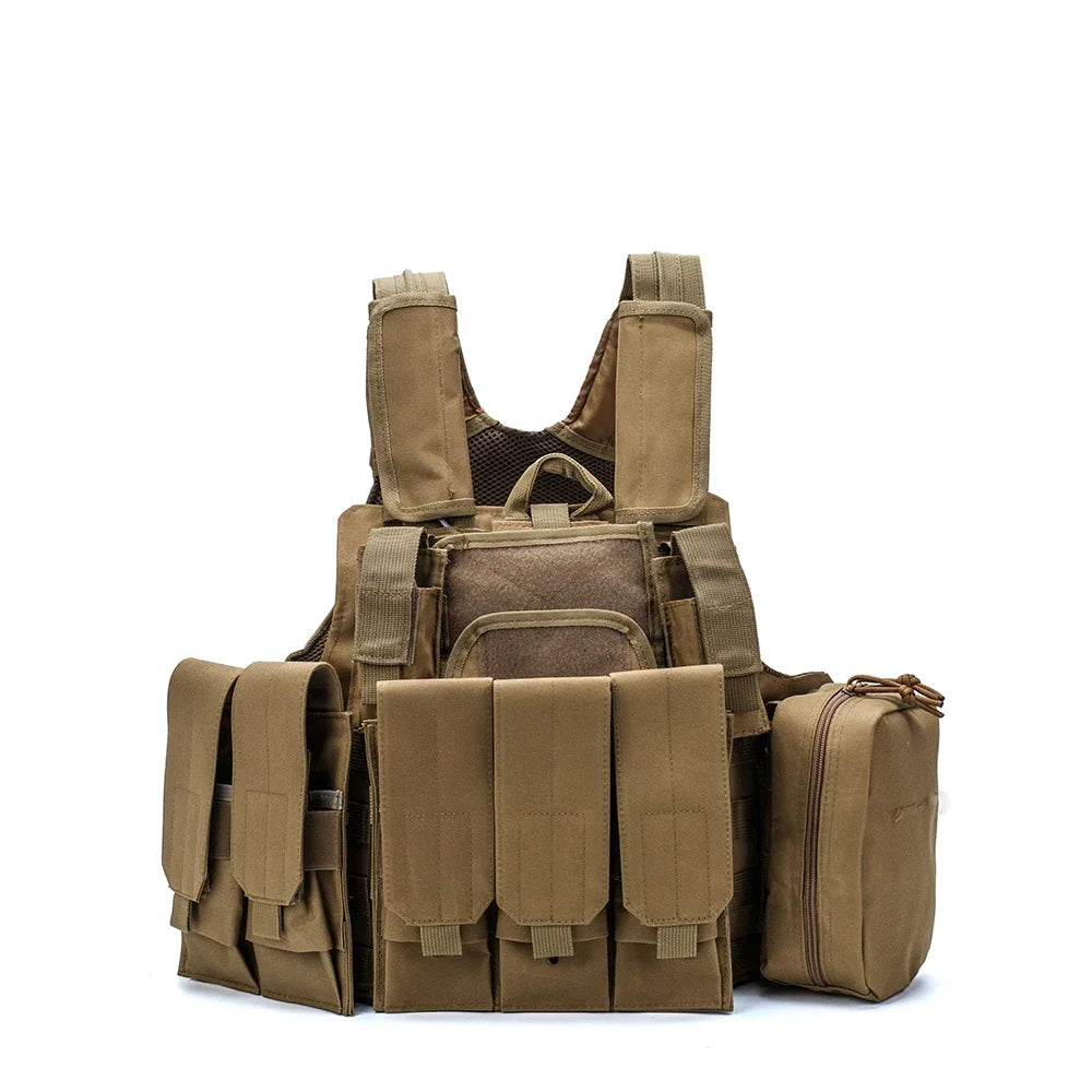 Tactical Vest FG Camouflage Molle CIRAS Airsoft Combat Vest Magazine Pouch Releasable Armor Plate Carrier Strike Vests Gear