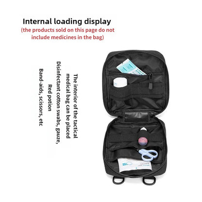 MOLLE Pouch, Tactical Admin Pouch Belt EDC Tool Organizer Zippered Utility Waist Pack Outdoor Multifunctional Medical Kit
