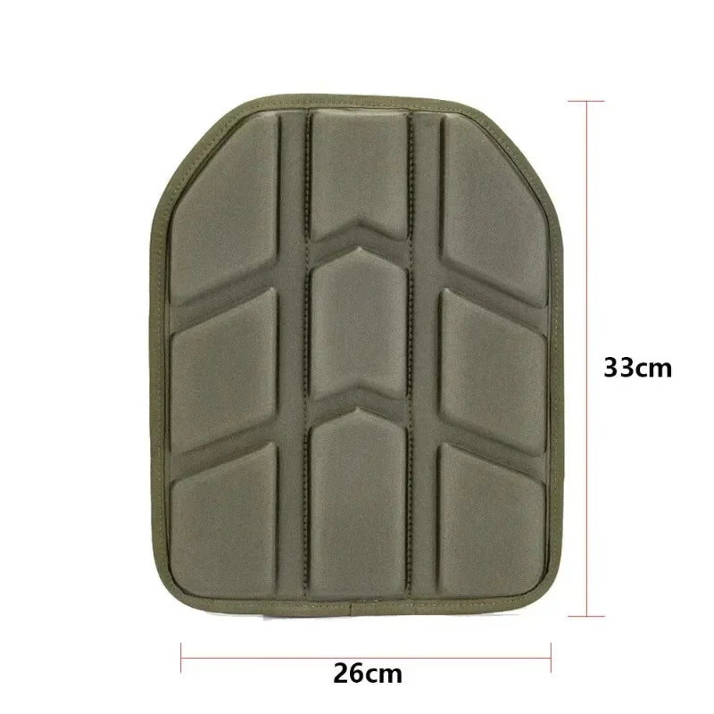 Removable Molded Tactical Vest Pad Shock absorbing  for Paintball Game Vest Tactical Plate Carrier Vest Cushion 26x33cm