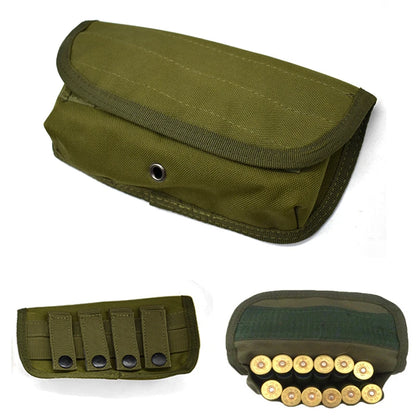 Tactical 12 Round Ammo Pouch Ammo Carrier Bag Molle EDC Shotgun Bullet Shell Holder Rifle Cartridge Hunting Accessories