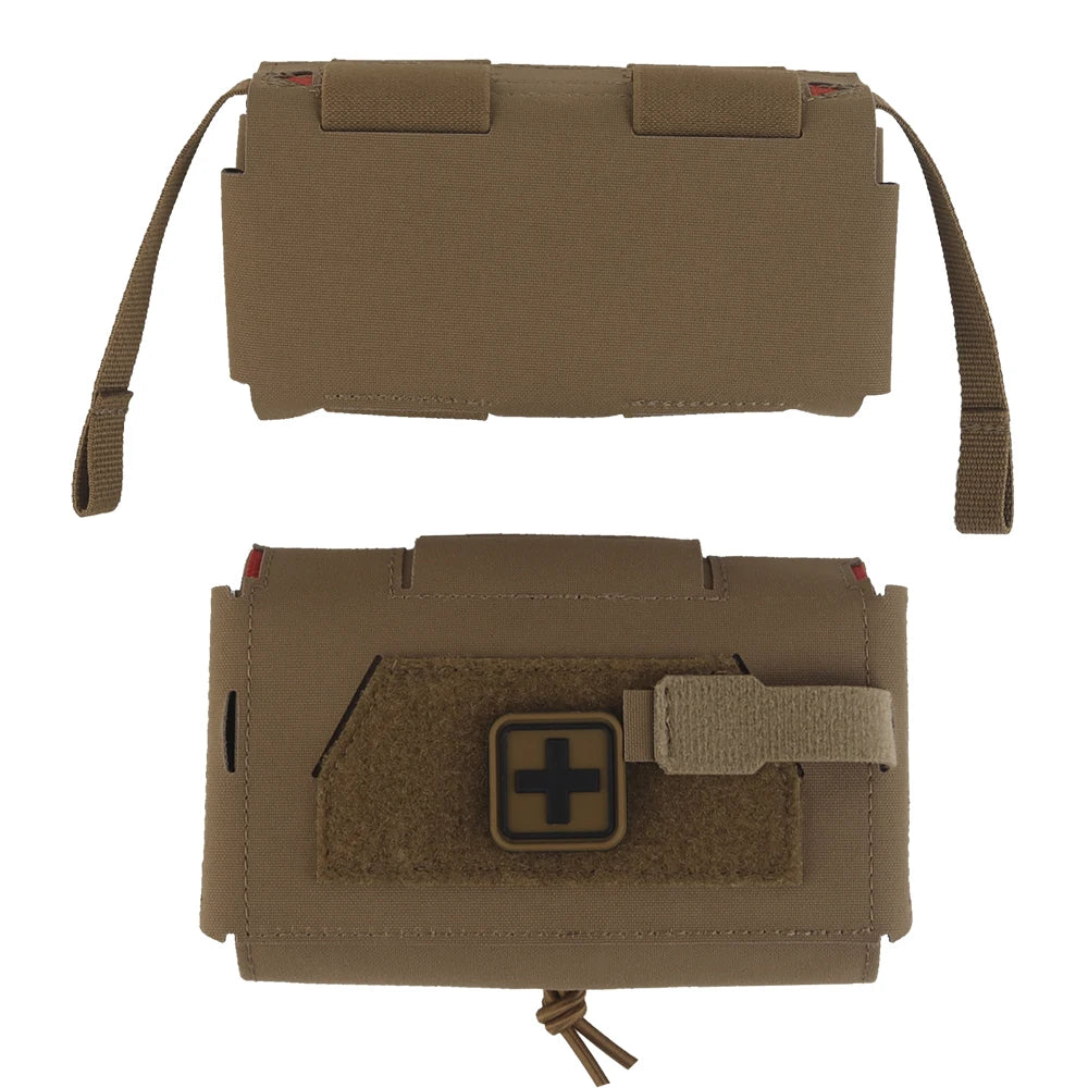 OPHIDIANTAC Compact Trauma Kit MOLLE Quick First Aid Bag Survival two-piece System Med Roll Carrier Hypalon tote bag