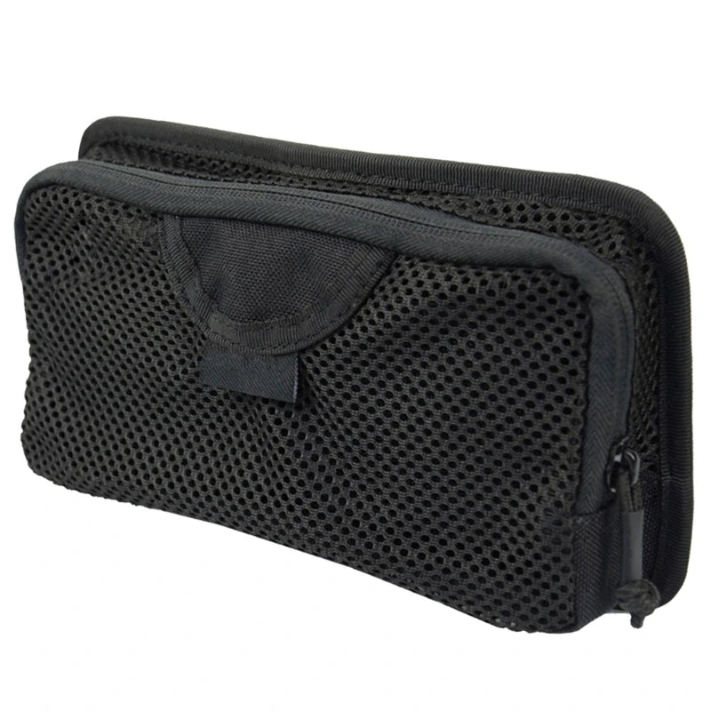 Tactical Backpack Bag Insert Modular Organizer Hook Fasteners Mesh Pocket Utility Admin Pouch Hunting Nylon Zipper Closure New