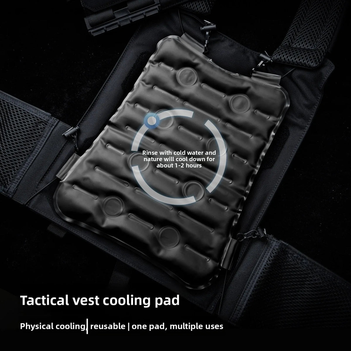 Summer Tactical Vest Cooling Liner Mat Multifunctional Backpack Cushion for Cycling Outdoor Sports