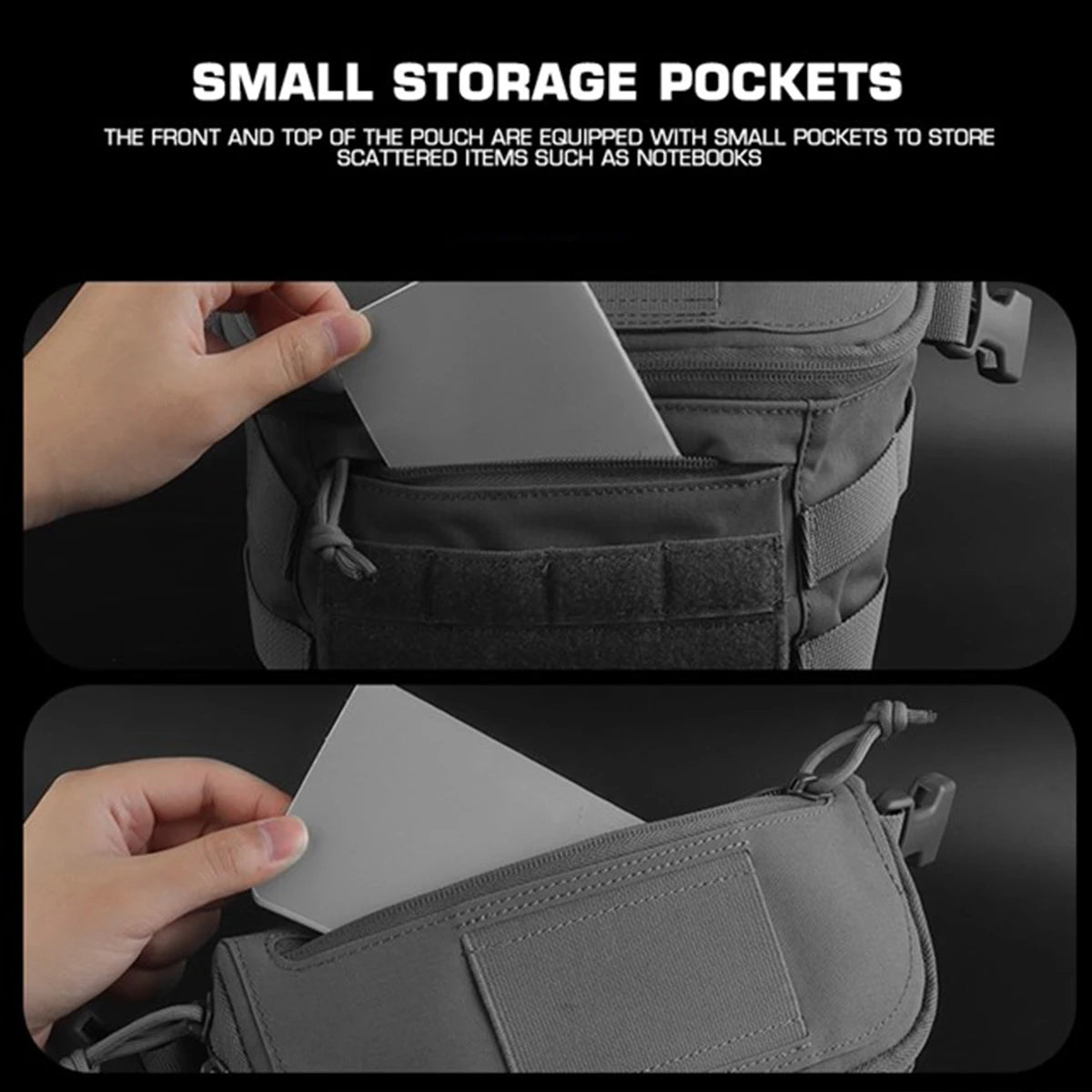 Compact abdominal PC lower bag Tactical Molle Dump Pouch / Utility Belt Bag tactical vest chest equipment tactical tilt bag