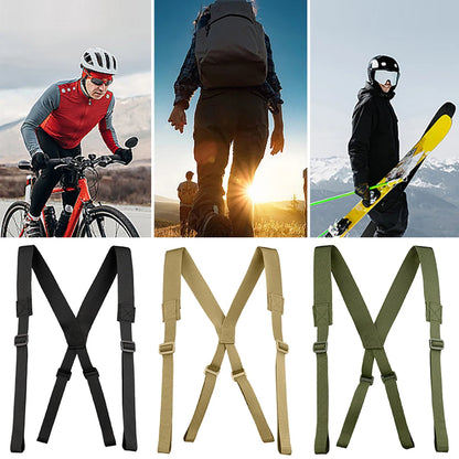 Y-Shape Tactical Suspenders Waist Seal Strap Braces Tactical Molle Shoulder Strap Duty Belt Harness Tool Hunting Accessories
