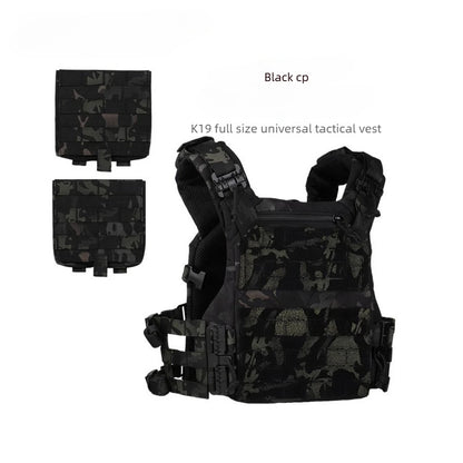 Full Size CS Tactical Load Vest, Outdoor Expansion Training Protective Vest, Quick-Release Vest, Scratch-Resistant Breathable