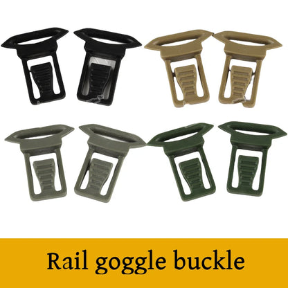 Helmet Goggles Clip Rail Guide Mount Accessories Portable Paintball Camping Guide Rail Mirror Buckle For Fast Helmet