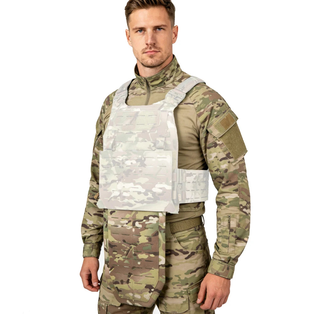 Tactical Pleated Crotch Groin Protection Equipment Vest  Men Molle Body Armor Bag   Gear Accessory Airsoft WarGame Outdoor