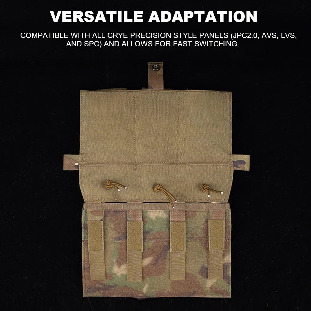 Tactical Crye Vest Front Panel Adaptive Accessory JPC2.0 AVS LVS SPC  Hunting Vest Quick Release Conversions Panel