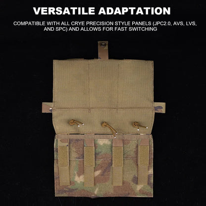 Tactical Crye Vest Front Panel Adaptive Accessory JPC2.0 AVS LVS SPC  Hunting Vest Quick Release Conversions Panel