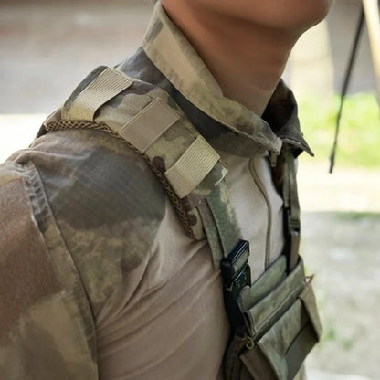 2Pcs Tactical  Vest Strap Shoulder Pad Shoulder Comfort Cushion Mesh Padded Molle Web 1000D Nylon
