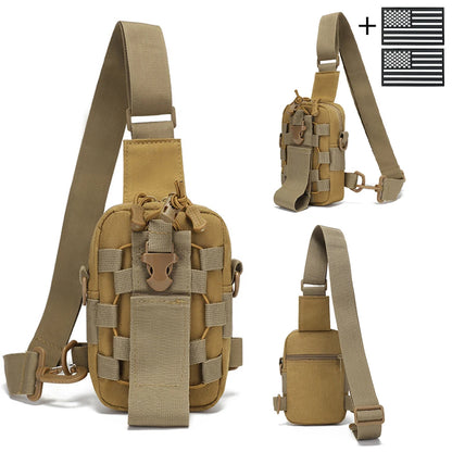 Outdoor water bottle chest bag small crossbody bag cycling multifunctional tool bag