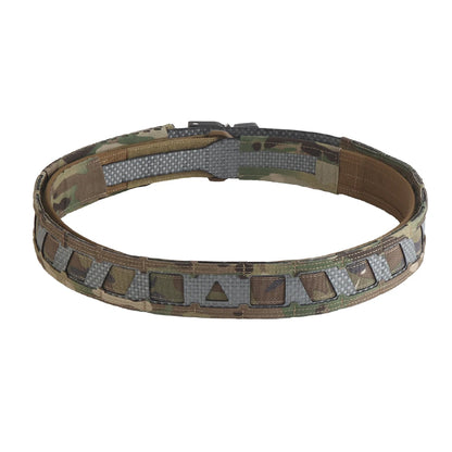Tactical Battle Belt Modular Webbing Inner Outer Double Layer Waist Belt Magnetic Clasp Outdoor Hunting Training Gear