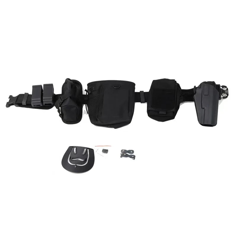 Tactical Quick Release Waist Belt Set Holster Mag Magazine Accessories Bag Dump Drop Pouch for G17/18/19/22/34 IPSC Shooting