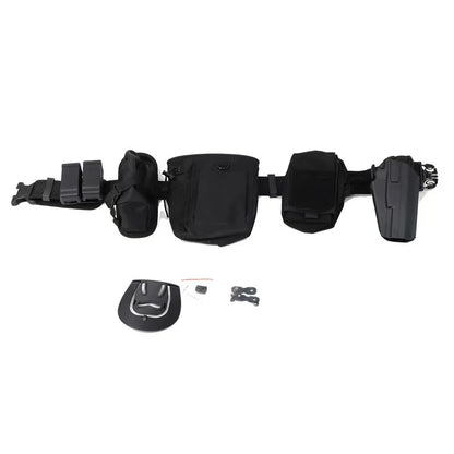 Tactical Quick Release Waist Belt Set Holster Mag Magazine Accessories Bag Dump Drop Pouch for G17/18/19/22/34 IPSC Shooting