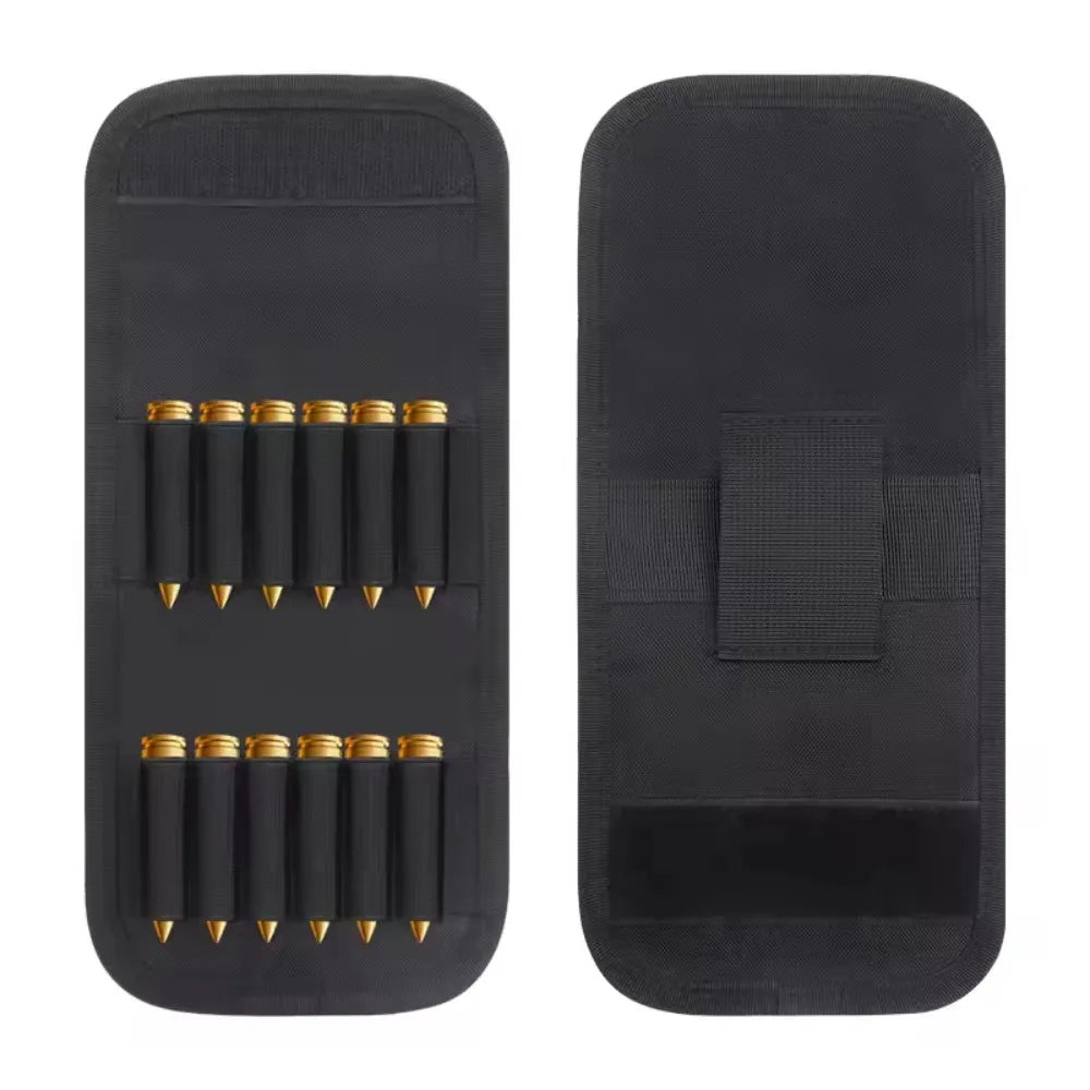 Tactical 12 Round Foldable Ammo Pouch Ammo Carrier Bag Molle Shotgun Bullet Shell Holder Rifle Cartridge Hunting Accessories