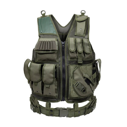 Molle Tactical Vest Combat Body Armor Vests Security Guard Hunting Army Outdoor CS War Game Airsoft Adjustable Training Jacket