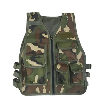 Kids Tactical Vest Hunting Combat Bulletproof Uniform Special Costumes Forces Children Camouflage Jungle Clothing